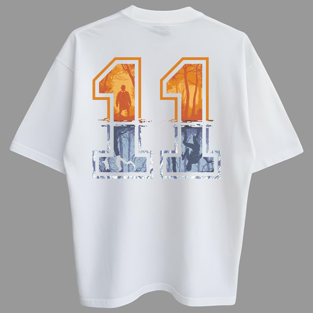 Oversized Eleven Bold Zero Encolhimento