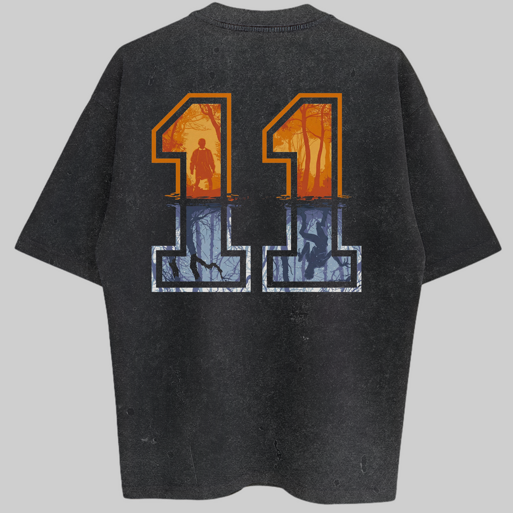 Oversized Eleven Bold Zero Encolhimento