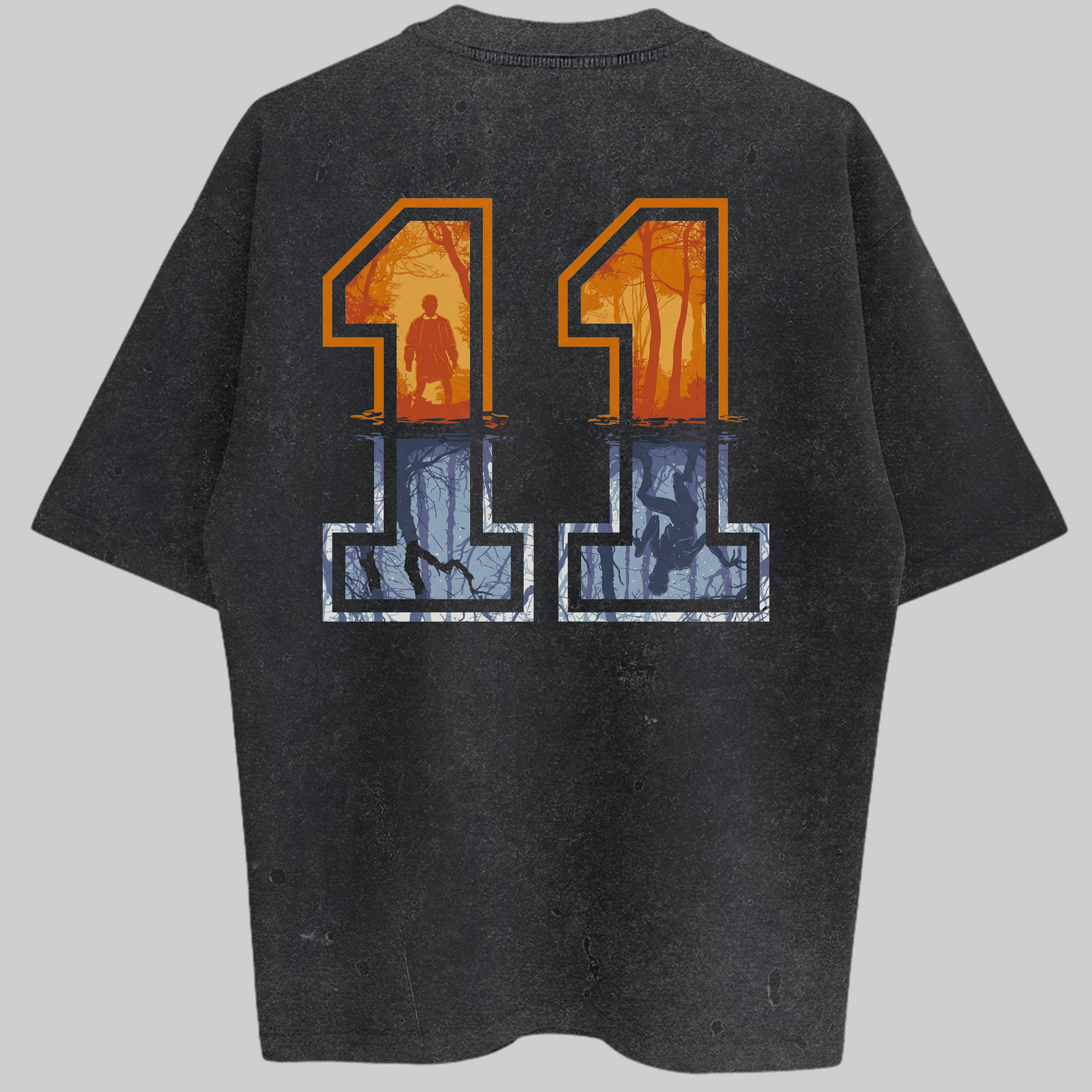 Oversized Eleven Bold Zero Encolhimento