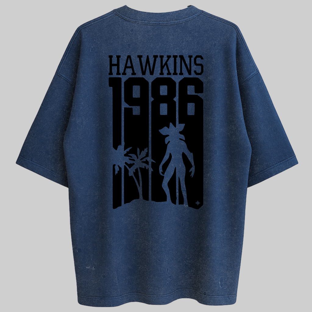 Oversized Hawkins 1986 Zero Encolhimento