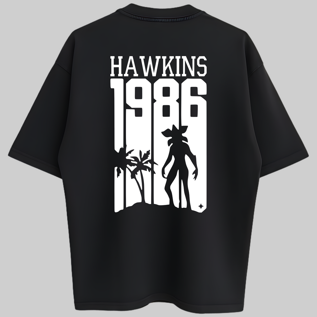 Oversized Hawkins 1986 Zero Encolhimento
