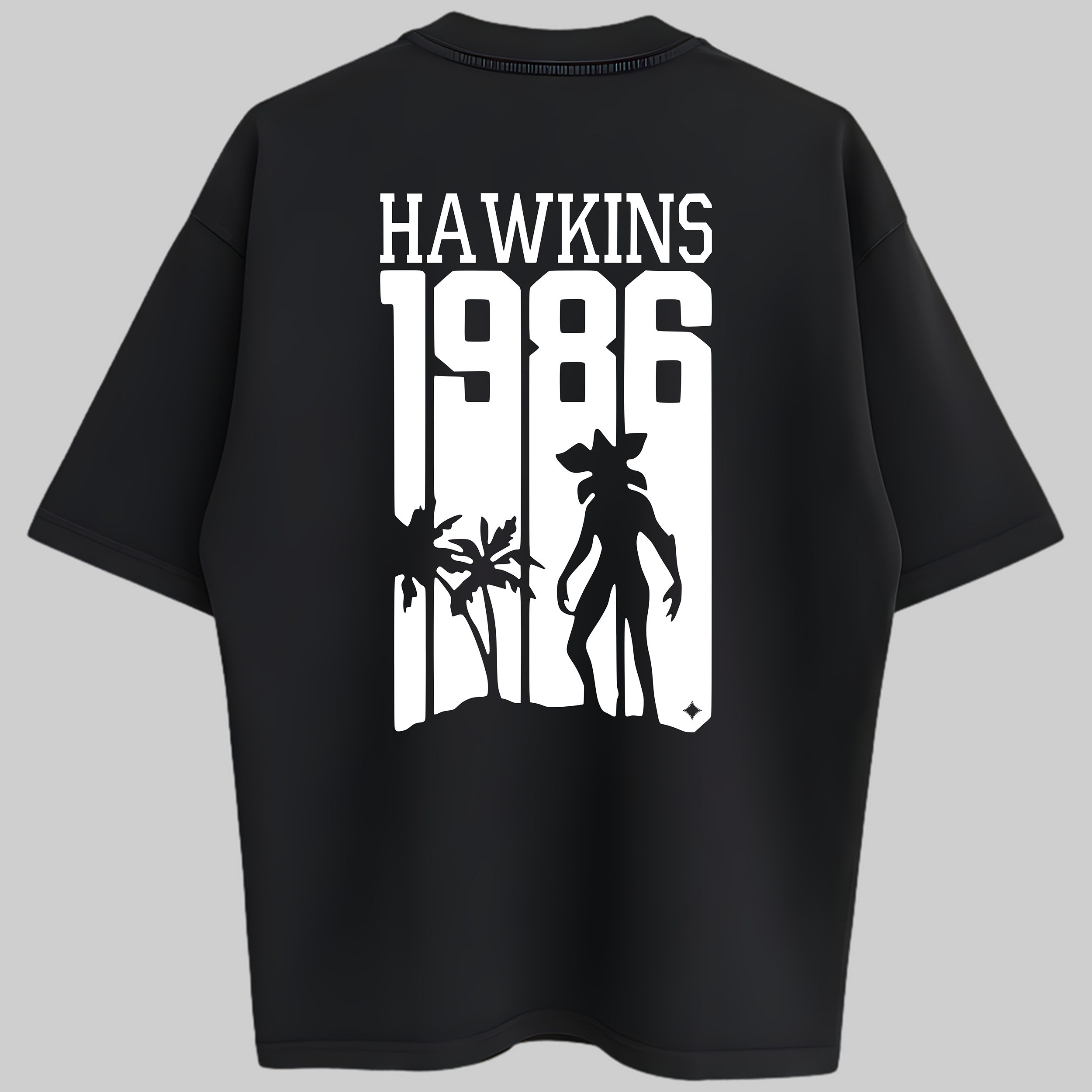 Oversized Hawkins 1986 Zero Encolhimento