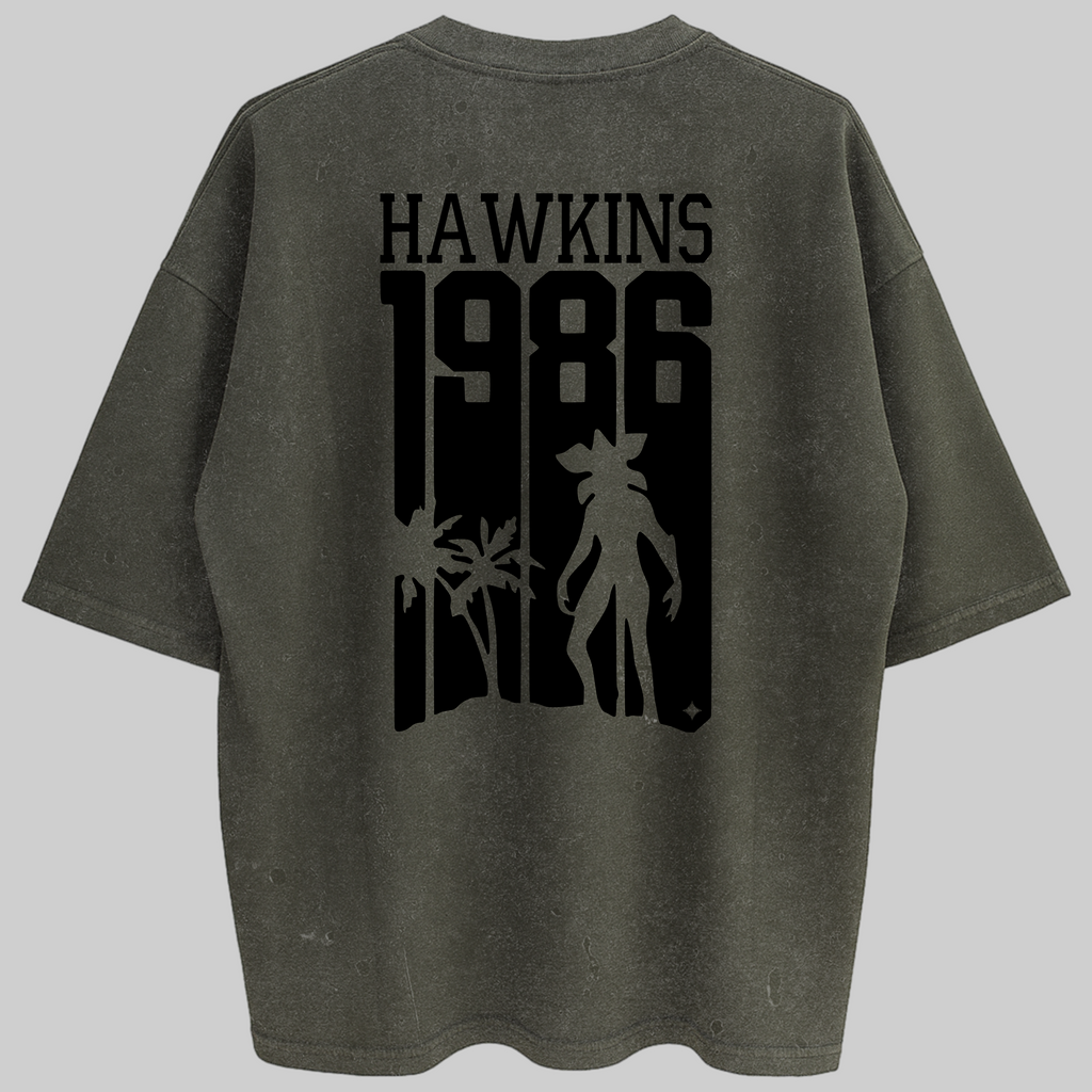 Oversized Hawkins 1986 Zero Encolhimento