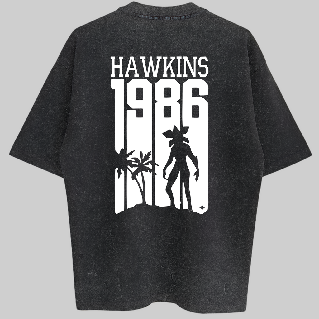 Oversized Hawkins 1986 Zero Encolhimento