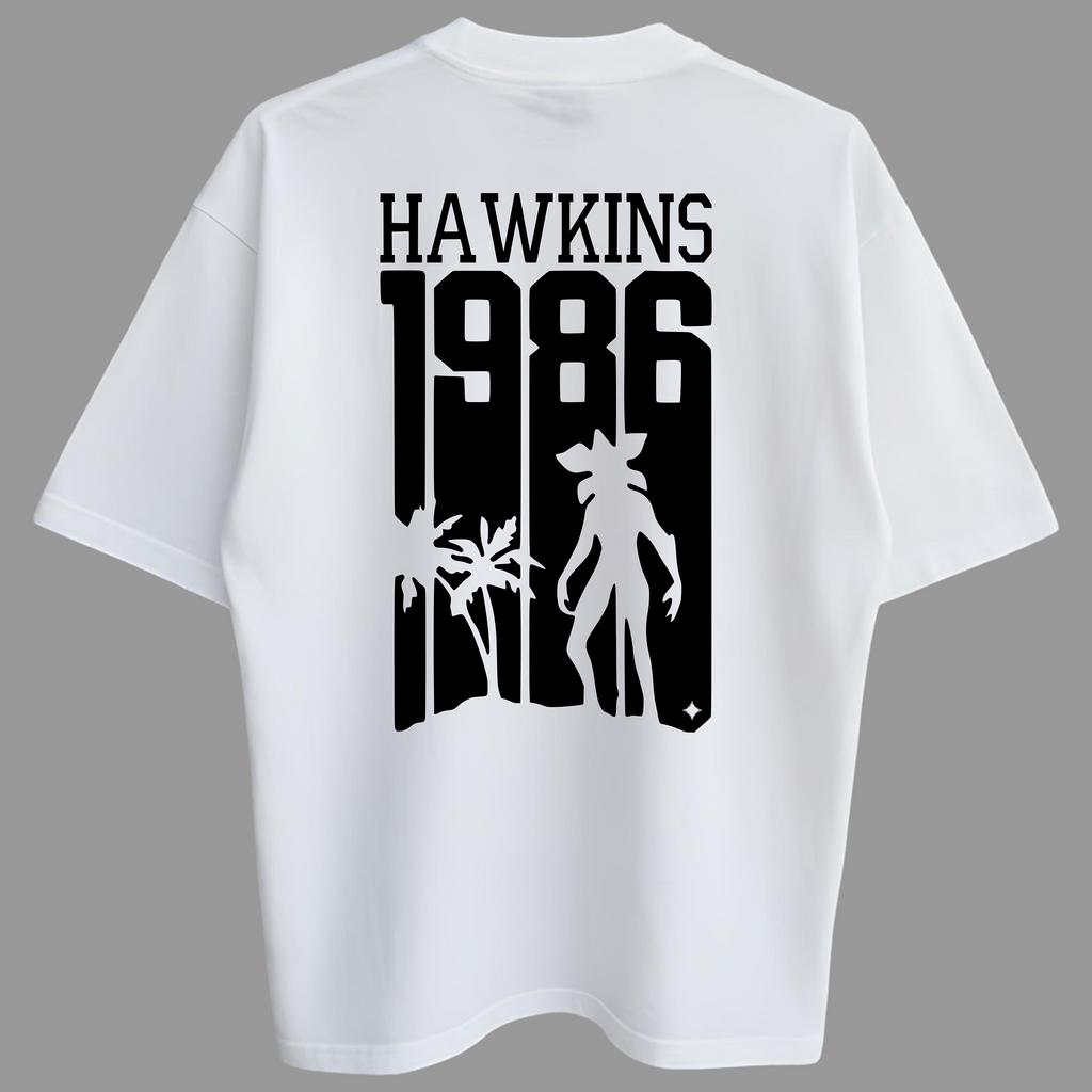 Oversized Hawkins 1986 Zero Encolhimento