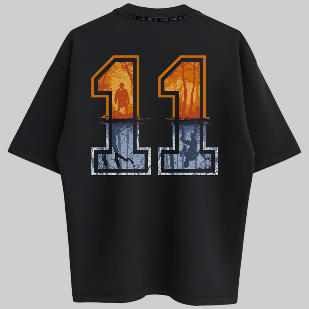 Oversized Eleven Bold Zero Encolhimento
