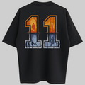 Oversized Eleven Bold Zero Encolhimento