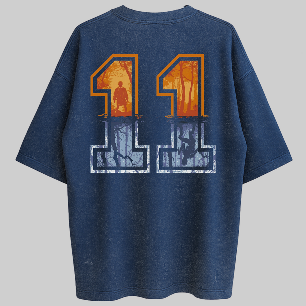 Oversized Eleven Bold Zero Encolhimento