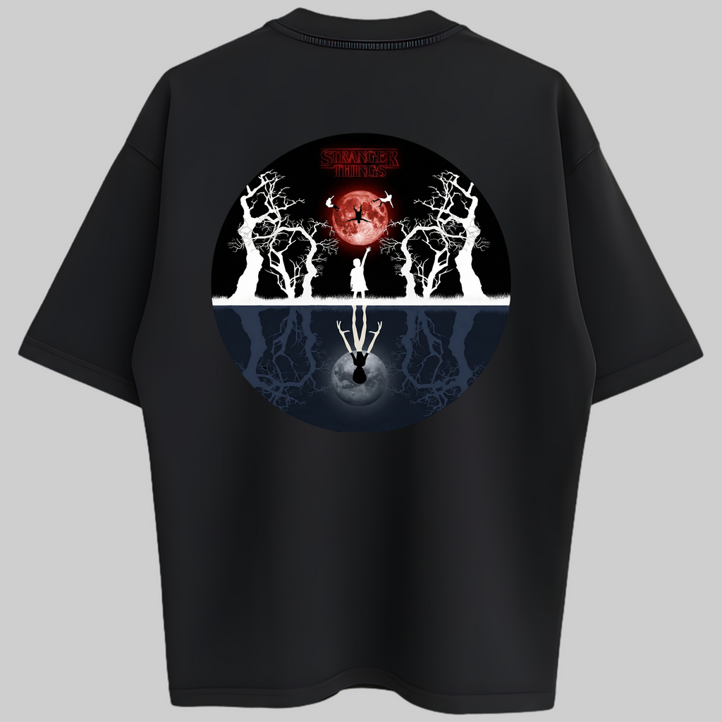 Oversized Upside Down Mystery Zero Encolhimento
