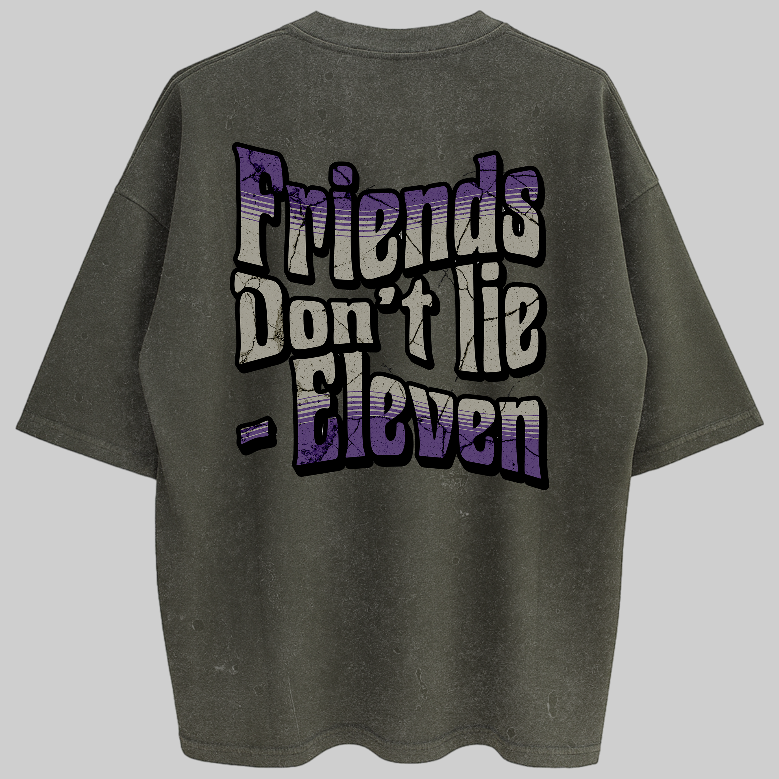 Oversized Friends Don't Lie Zero Encolhimento