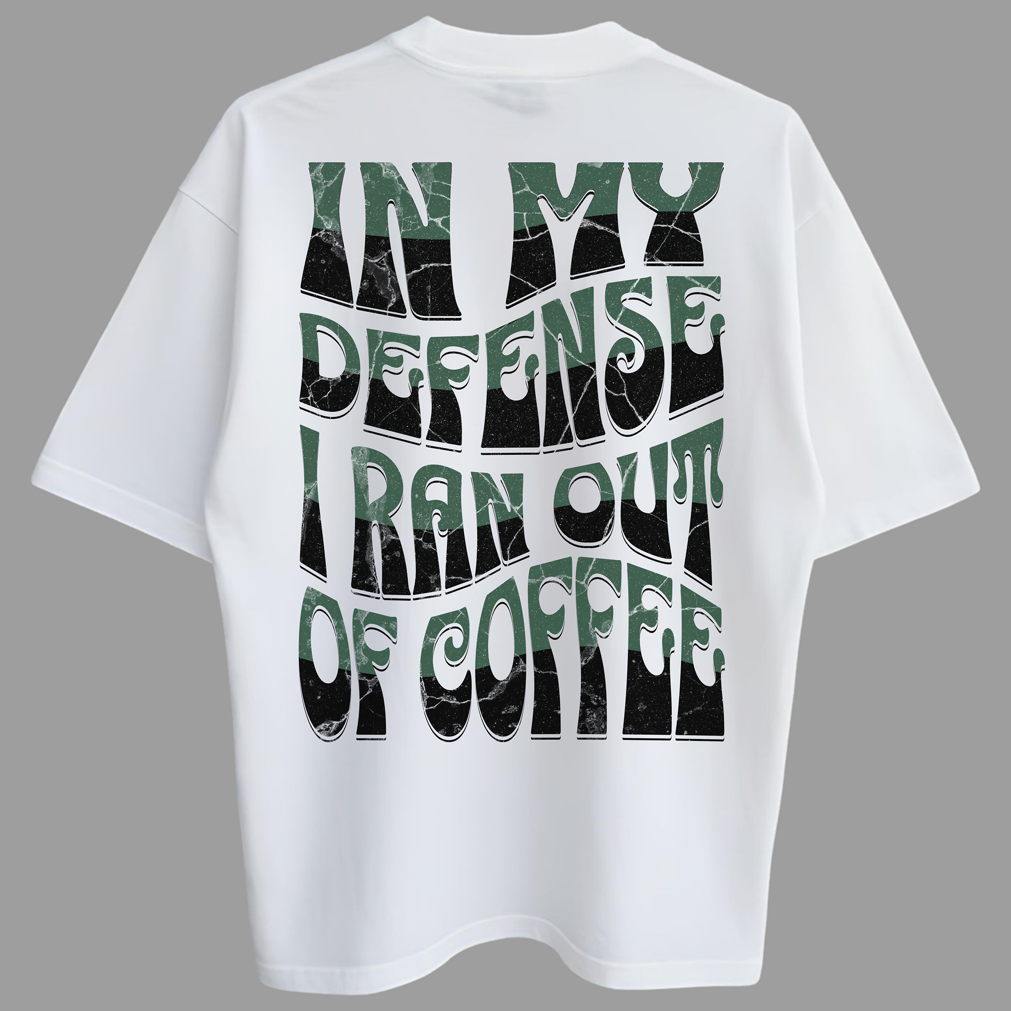 Oversized In My Defense Zero Encolhimento