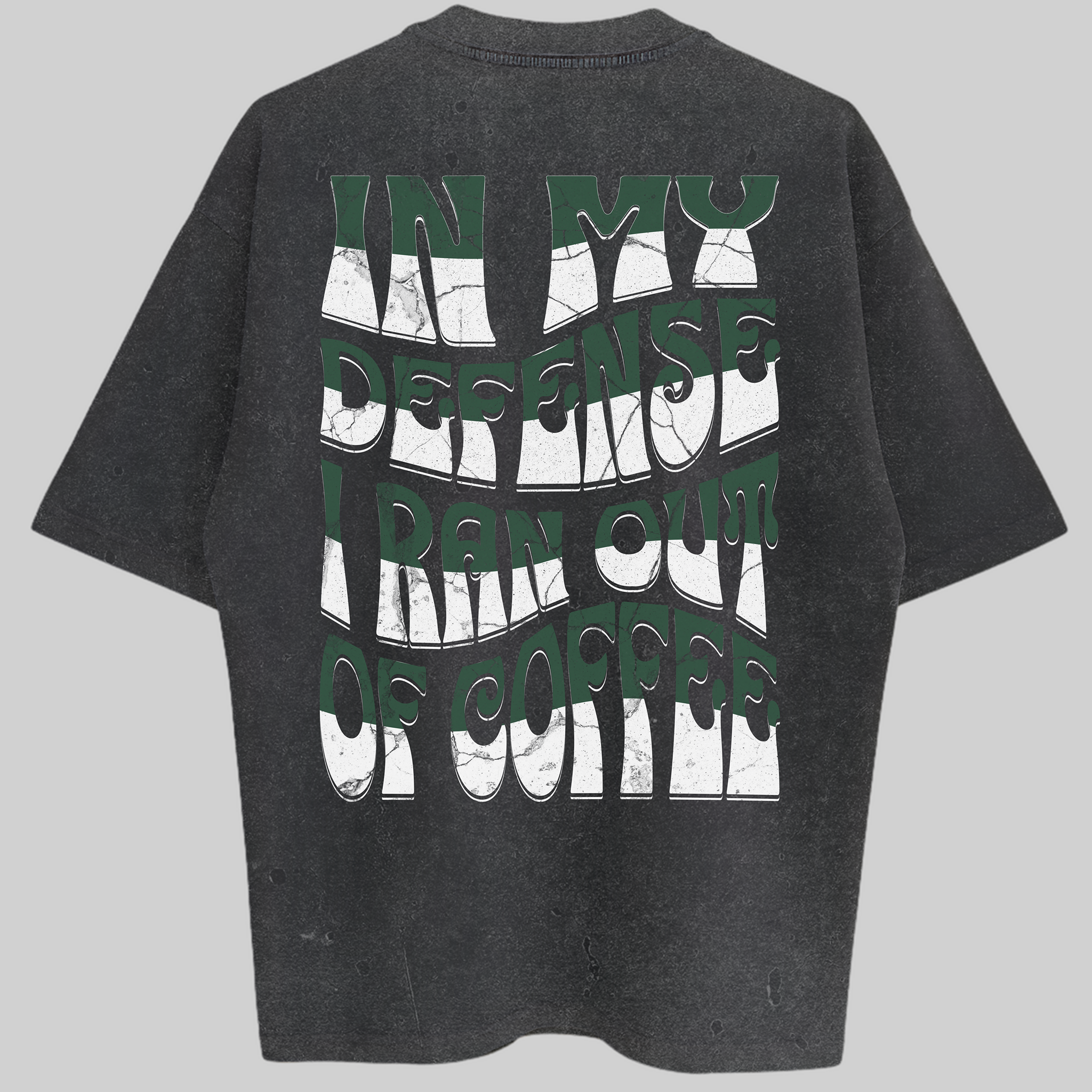 Oversized In My Defense Zero Encolhimento