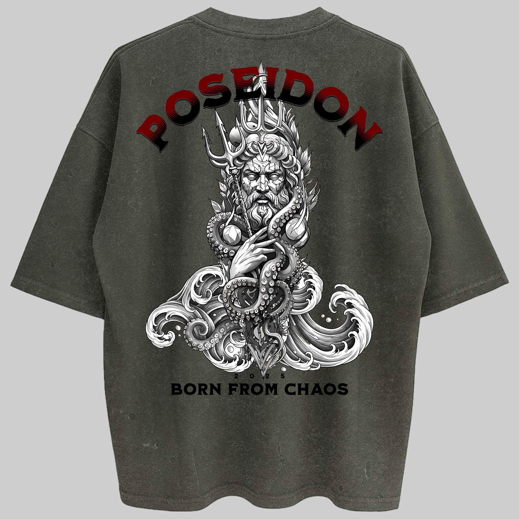 Oversized Poseidon Zero Encolhimento