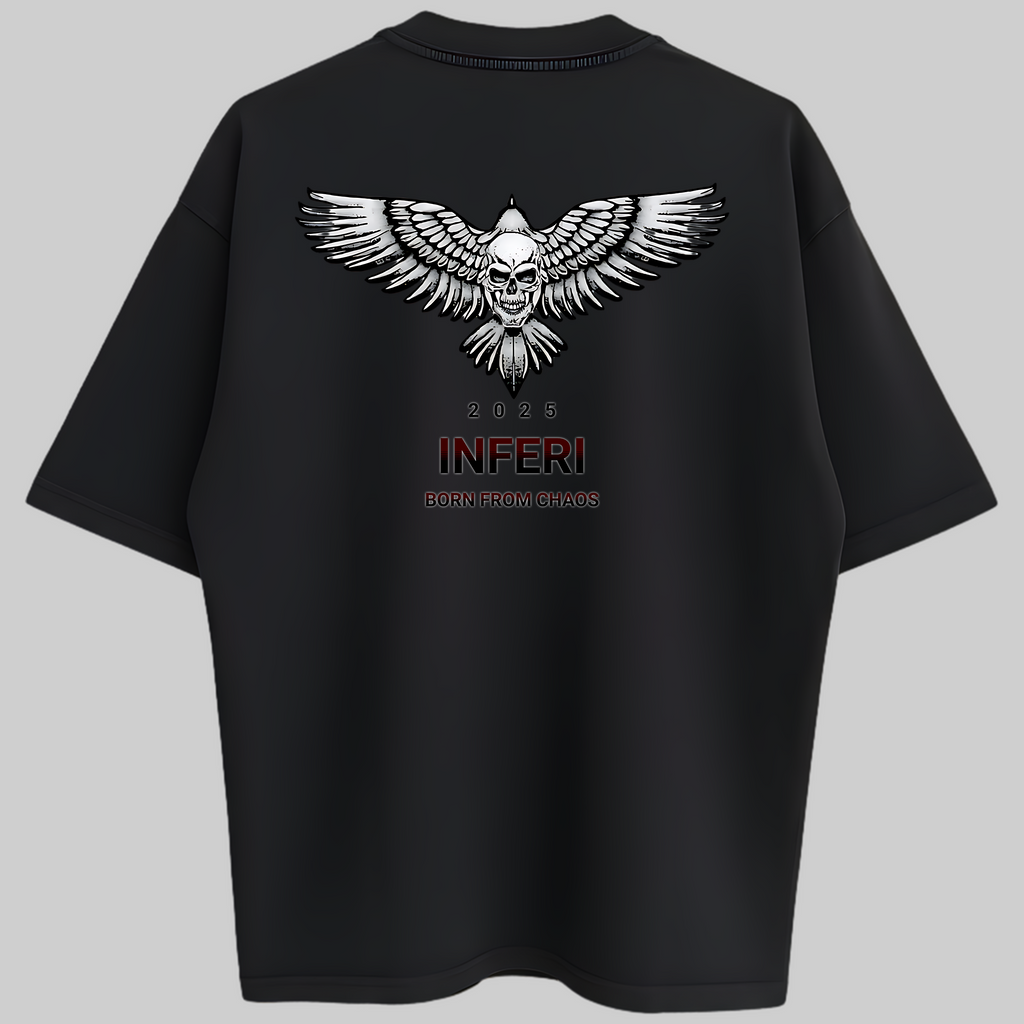 Oversized Black Ascension Zero Encolhimento