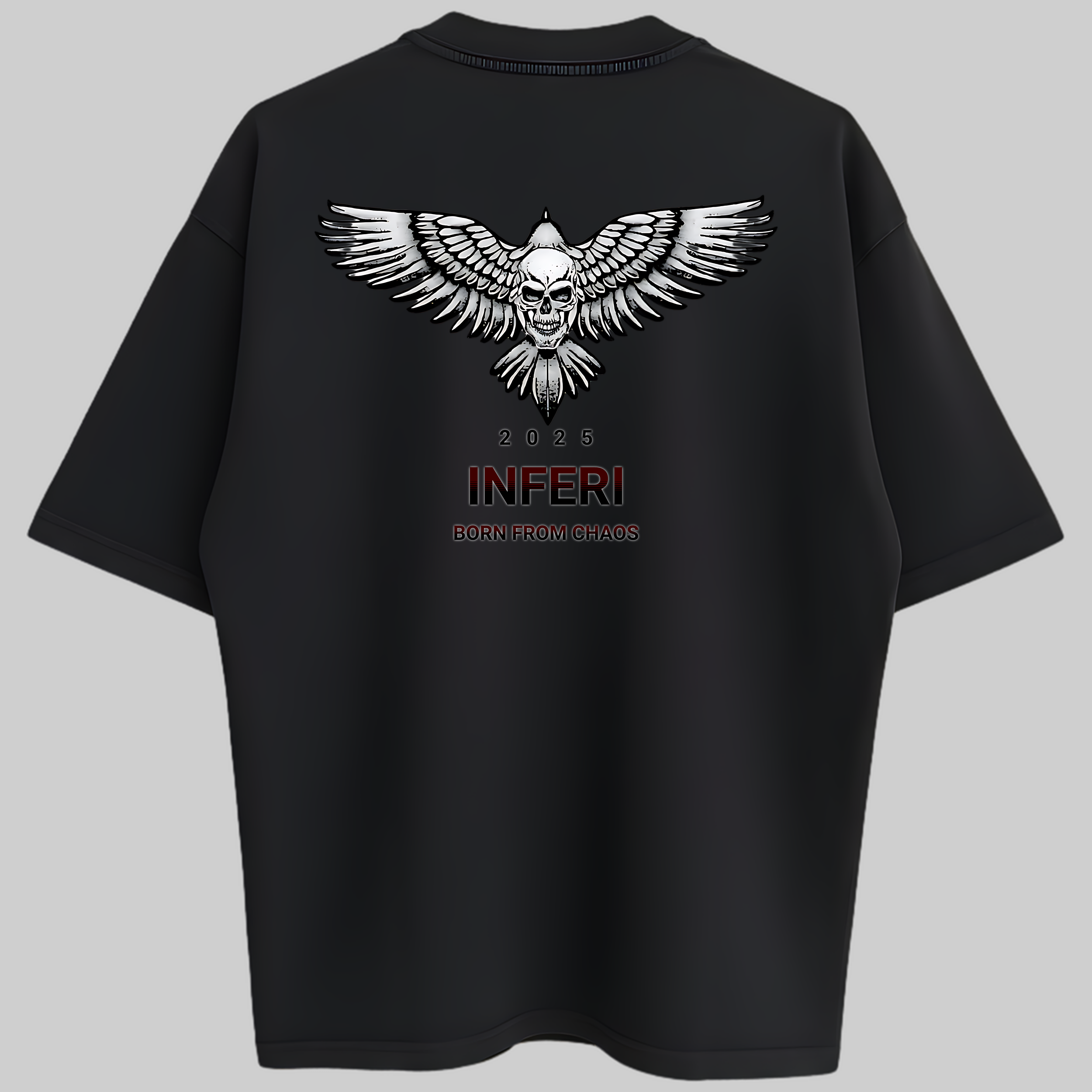 Oversized Black Ascension Zero Encolhimento