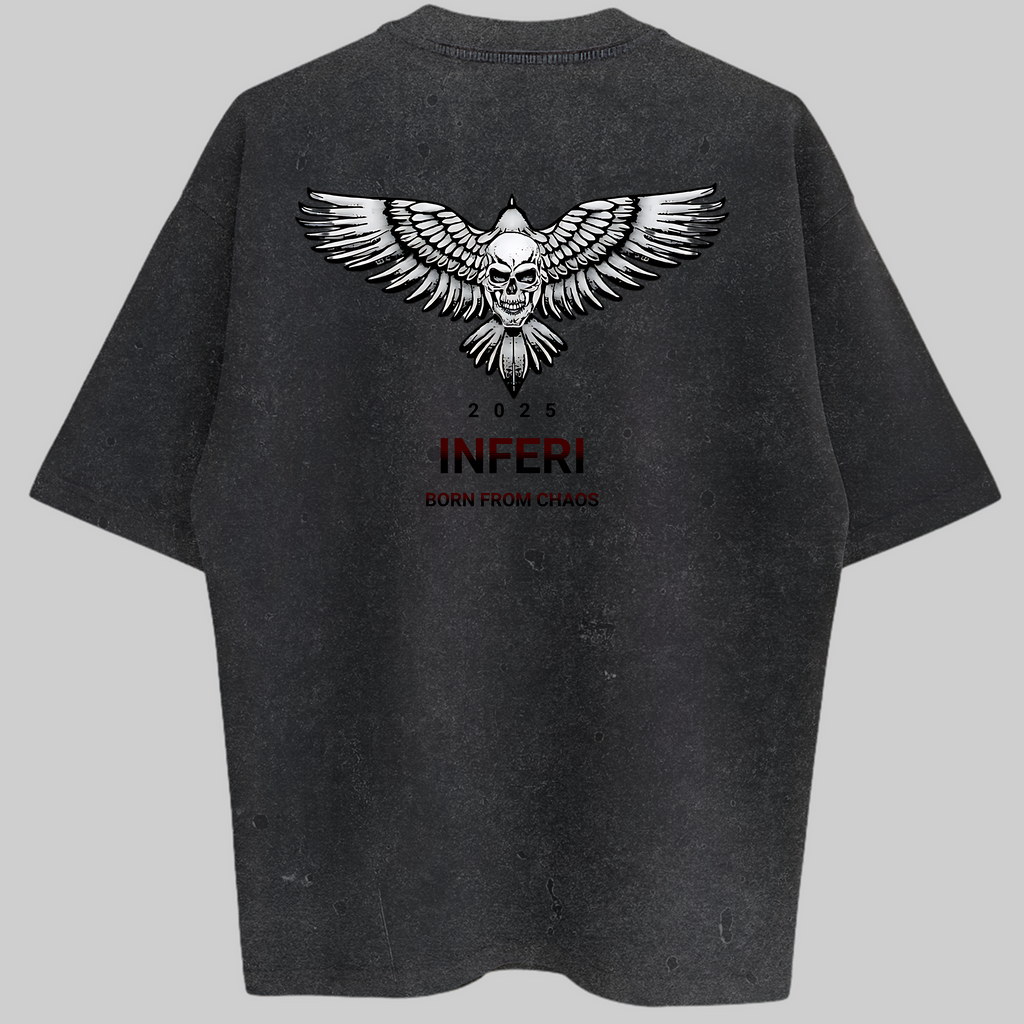 Oversized Black Ascension Zero Encolhimento