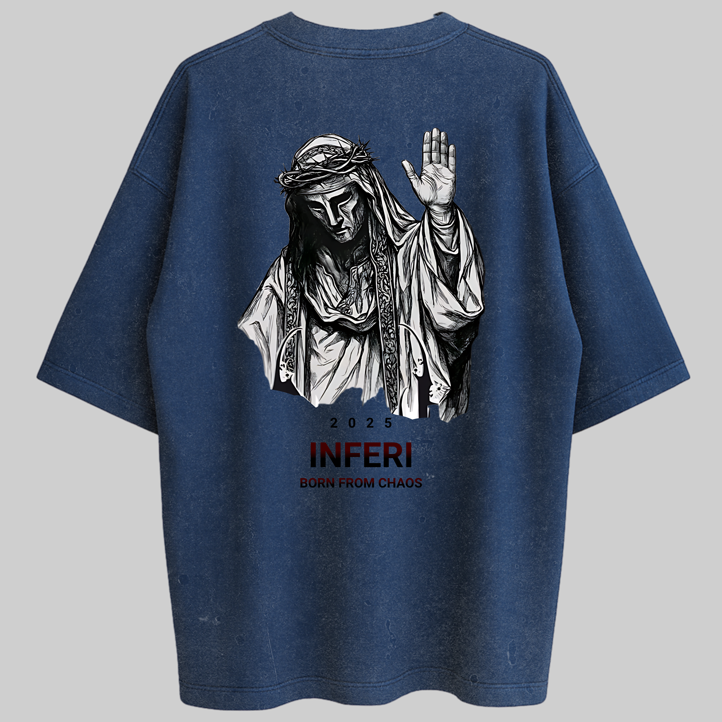 Oversized Broken Salvation Zero Encolhimento