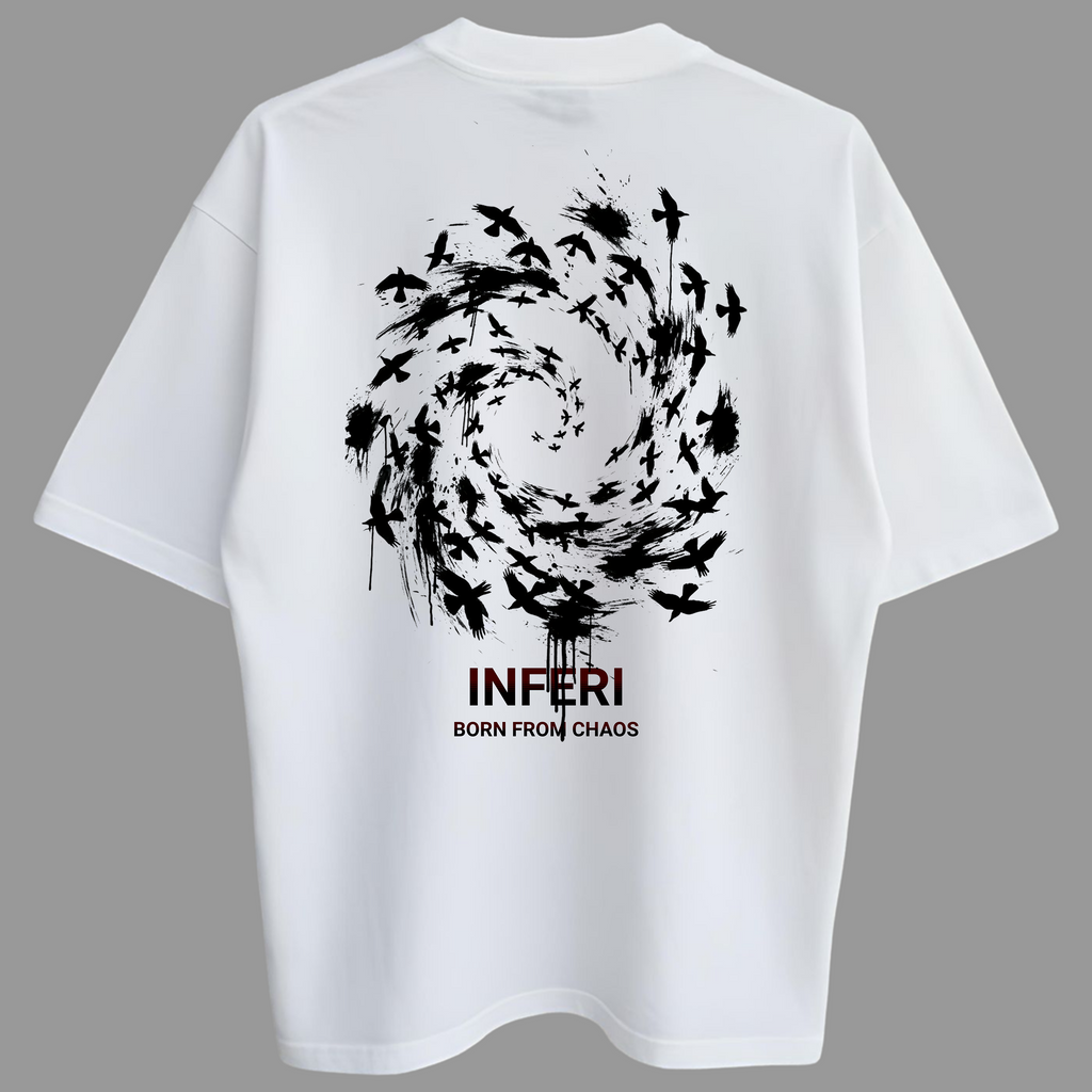 Oversized Spiral of Crows Zero Encolhimento