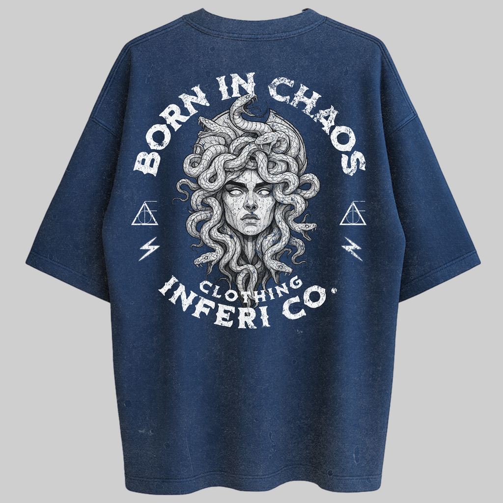 Oversized Born In Chaos Zero Encolhimento