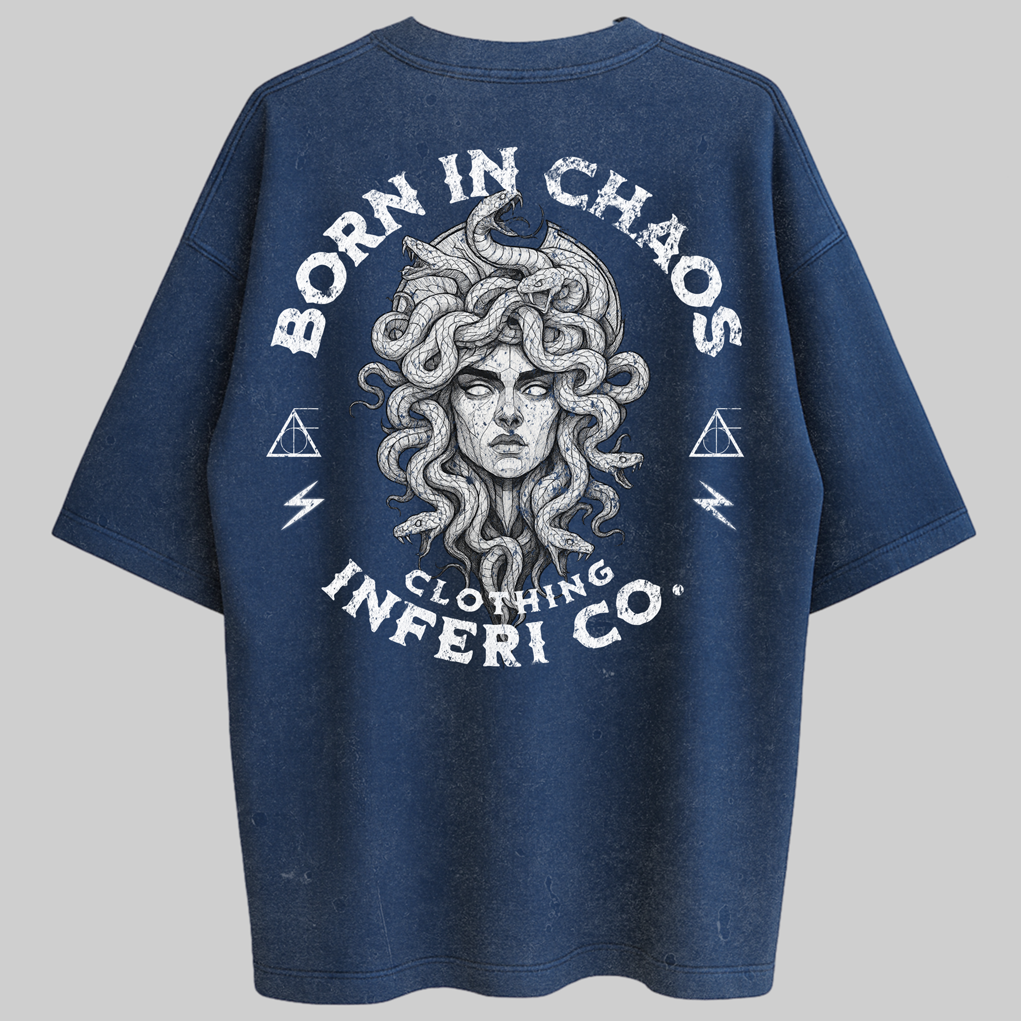 Oversized Born In Chaos Zero Encolhimento